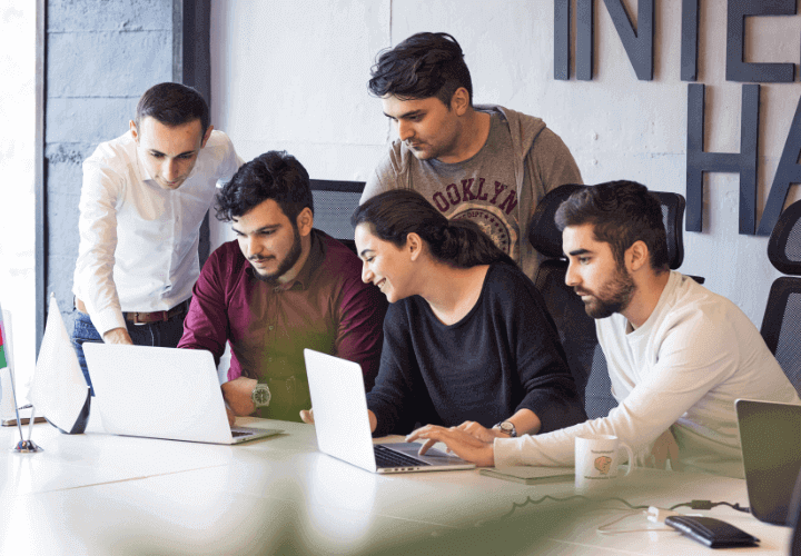 IT Staff Working together