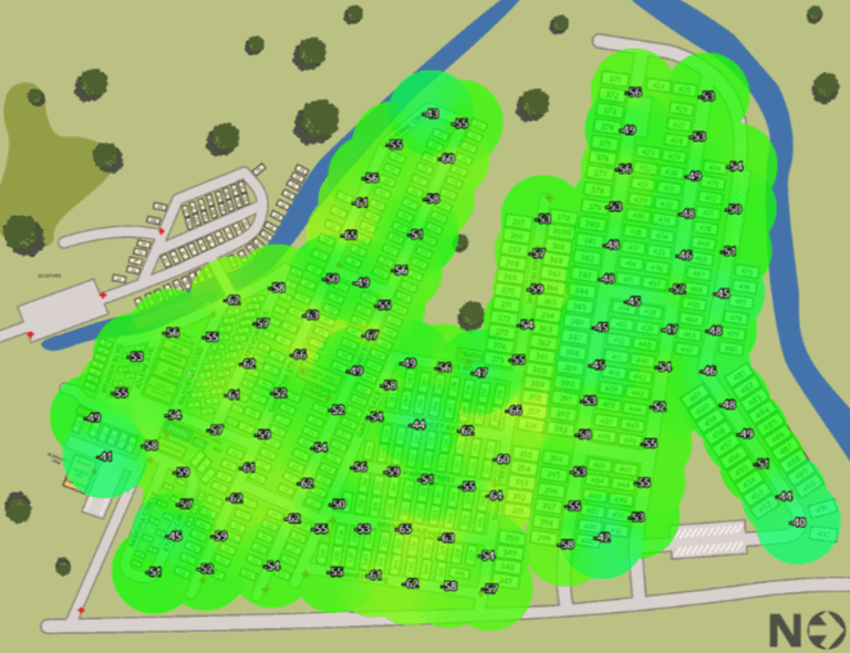 RV Resort heat map
