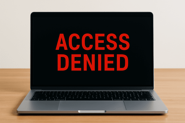 Zero Trust security in action. Access denied.